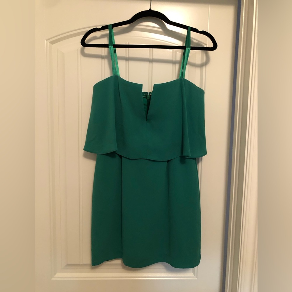 BCBG Maxazria strapless cocktail dress